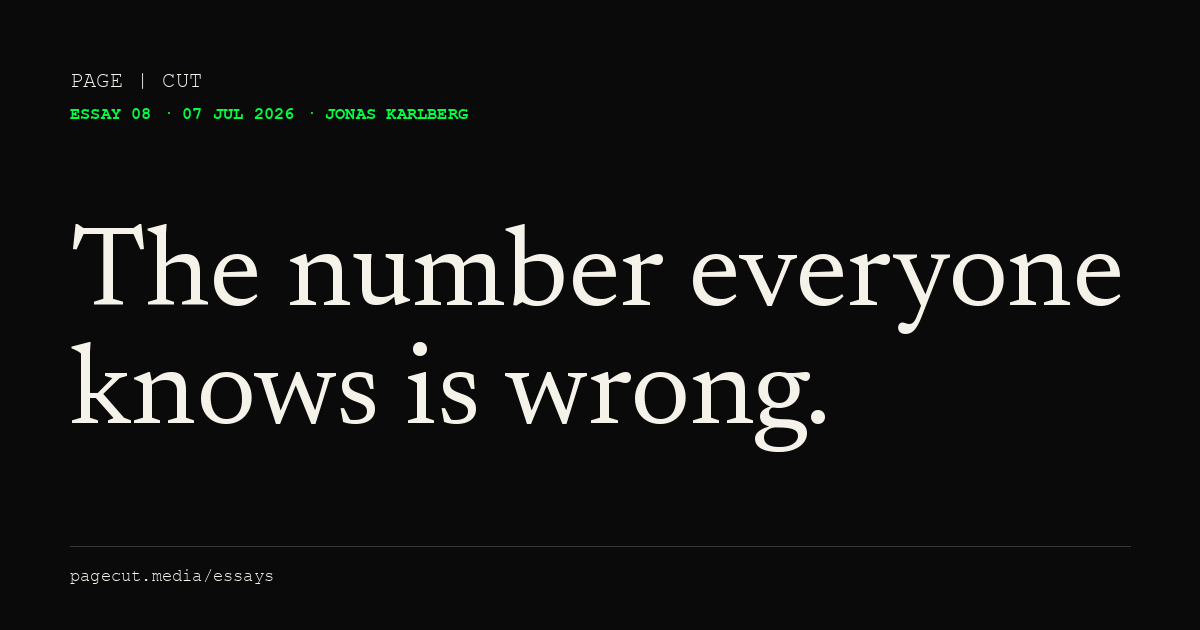 The number everyone knows is wrong